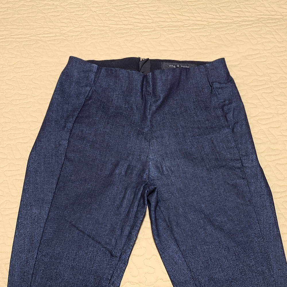 Rag & Bone Simone cropped high rise denim jeans size 0 - Picture 4 of 9